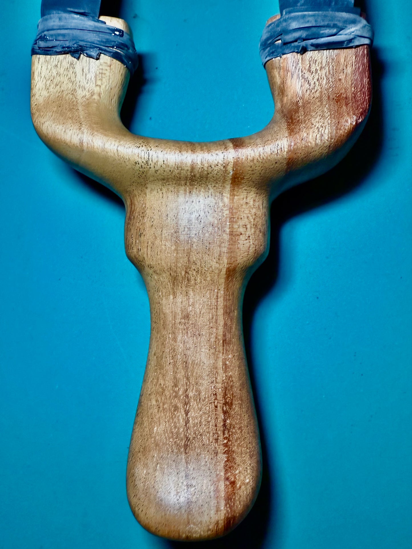 Mahogany wood slingshot